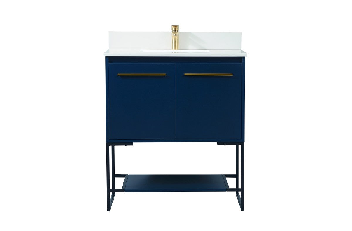 Elegant Lighting - VF42530MBL-BS - Vanity Sink Set - Sloane - Blue