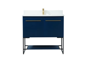 Elegant Lighting - VF42536MBL-BS - Vanity Sink Set - Sloane - Blue