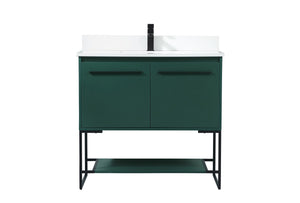 Elegant Lighting - VF42536MGN-BS - Vanity Sink Set - Sloane - Green