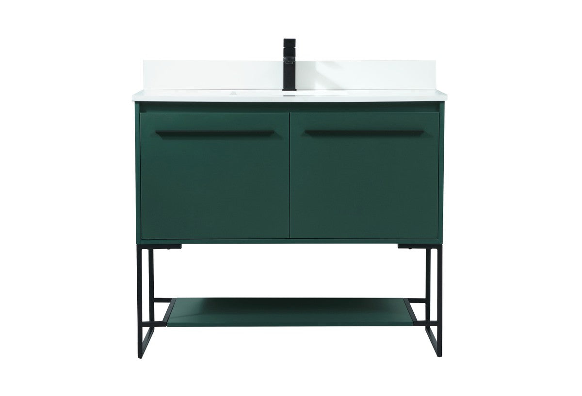 Elegant Lighting - VF42540MGN-BS - Vanity Sink Set - Sloane - Green