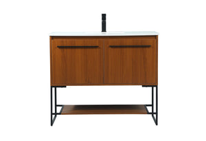 Elegant Lighting - VF42540MTK - Vanity Sink Set - Sloane - Teak