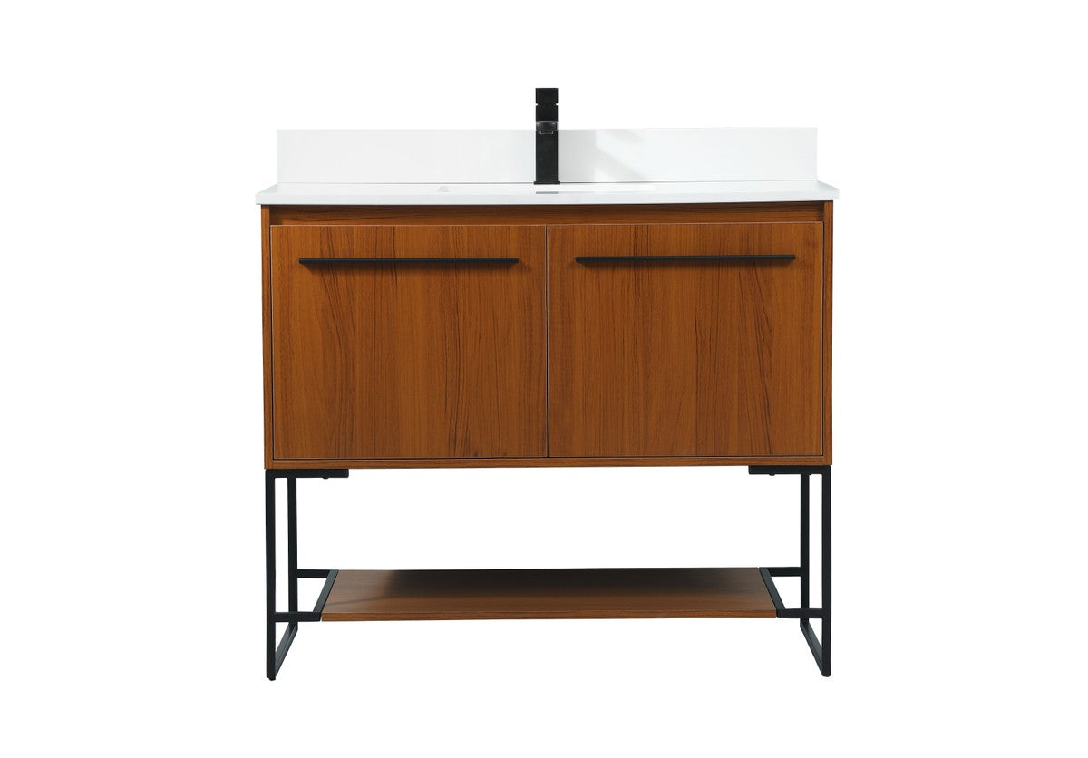 Elegant Lighting - VF42540MTK-BS - Vanity Sink Set - Sloane - Teak