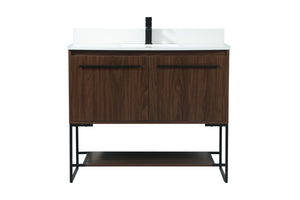 Elegant Lighting - VF42540MWT-BS - Vanity Sink Set - Sloane - Walnut