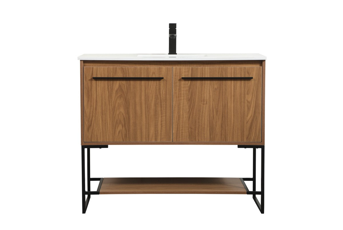 Elegant Lighting - VF42540WB - Single Bathroom Vanity - Sloane - Walnut Brown