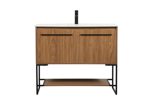 Elegant Lighting - VF42540WB - Single Bathroom Vanity - Sloane - Walnut Brown