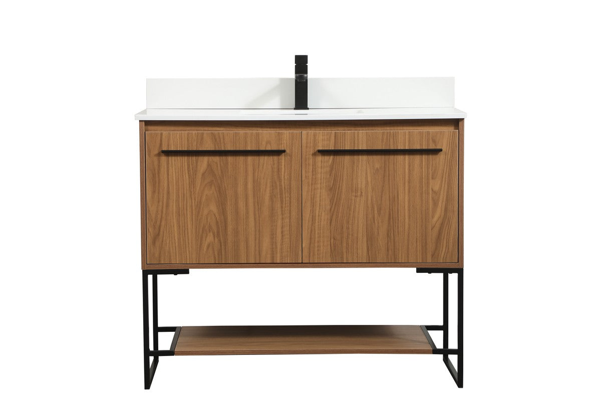 Elegant Lighting - VF42540WB-BS - Single Bathroom Vanity - Sloane - Walnut Brown