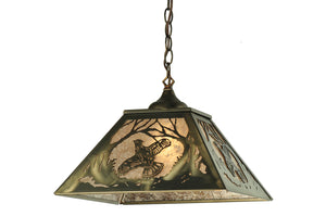 Meyda Tiffany - 110129 - Two Light Pendant - Ruffed Grouse - Antique Copper