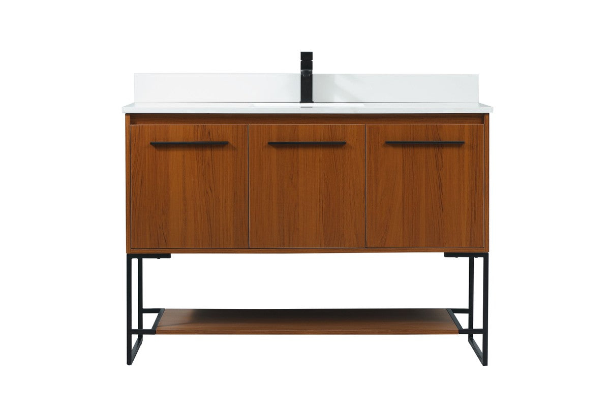 Elegant Lighting - VF42548MTK-BS - Vanity Sink Set - Sloane - Teak