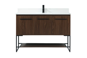 Elegant Lighting - VF42548MWT-BS - Vanity Sink Set - Sloane - Walnut