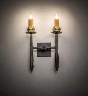 Meyda Tiffany - 115642 - Two Light Wall Sconce - Castilla - Gilded Tobacco