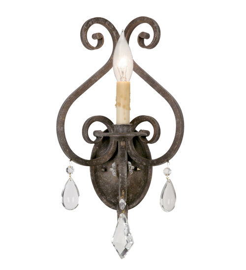 Meyda Tiffany - 115796 - One Light Wall Sconce - Gia - Smoke