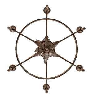 Meyda Tiffany - 116297 - Six Light Chandelier - Amaury - Gilded Tobacco