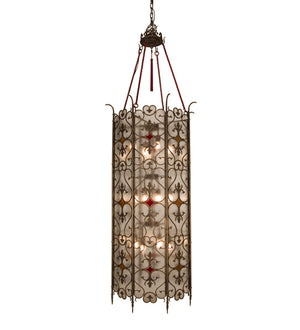 Meyda Tiffany - 117398 - 12 Light Pendant - Saskia - Gilded Tobacco