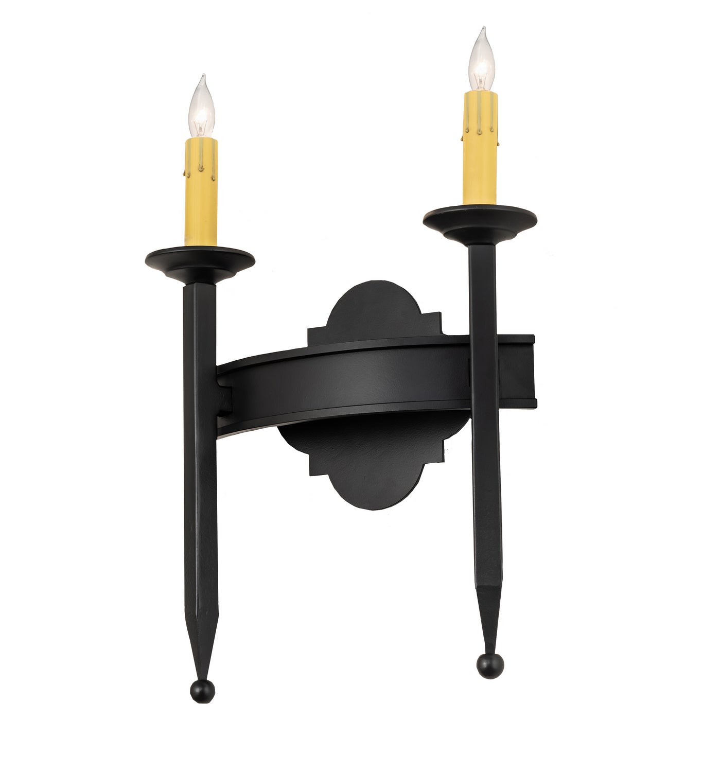 Meyda Tiffany - 117866 - Two Light Wall Sconce - Fascia - Blackwash