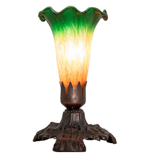 Meyda Tiffany - 13311 - One Light Accent Lamp - Amber/Green - Mahogany Bronze