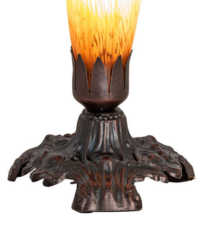 Meyda Tiffany - 13359 - One Light Accent Lamp - Amber Pond Lily - Mahogany Bronze