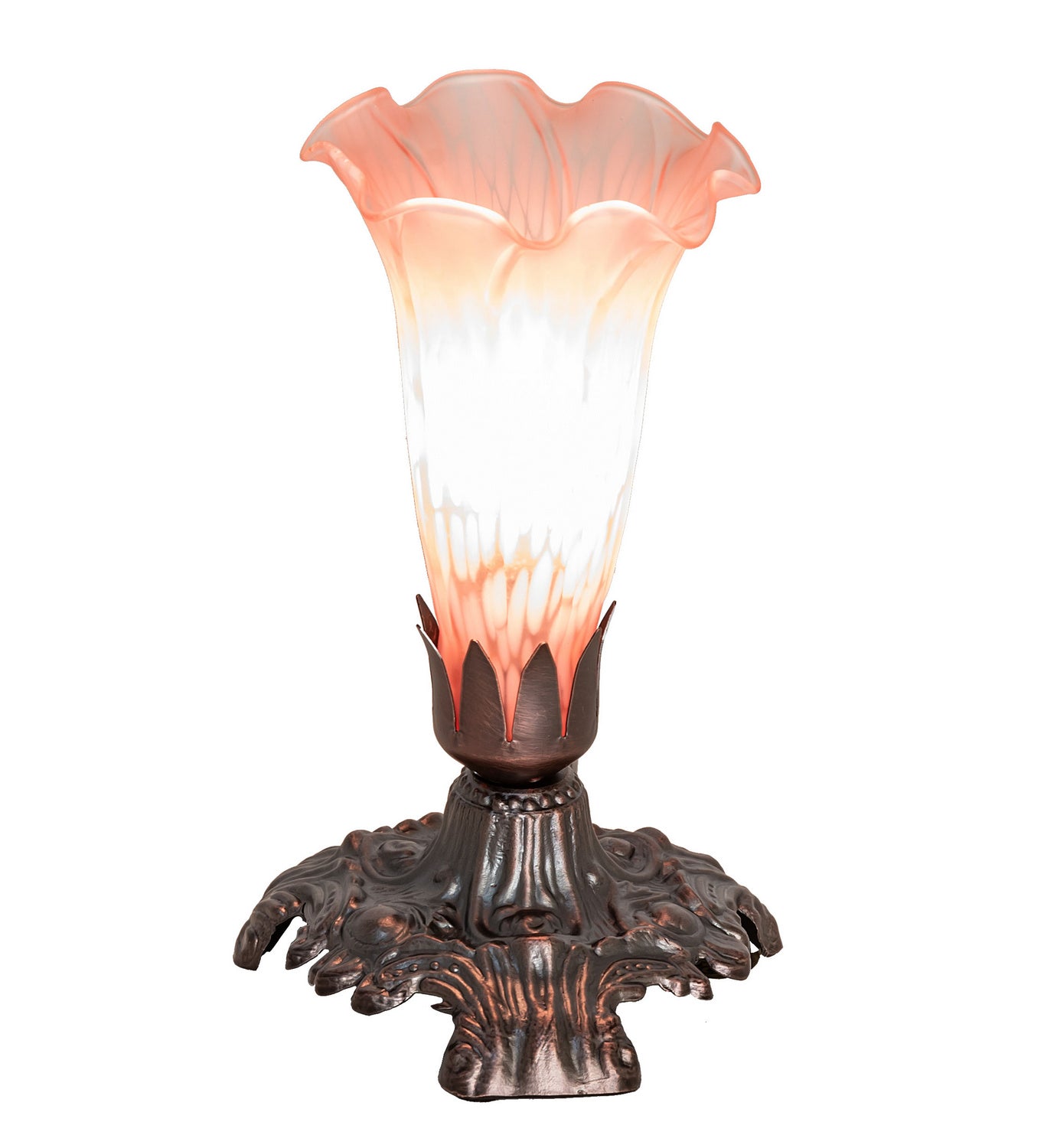 Meyda Tiffany - 14375 - One Light Accent Lamp - Pink - Mahogany Bronze