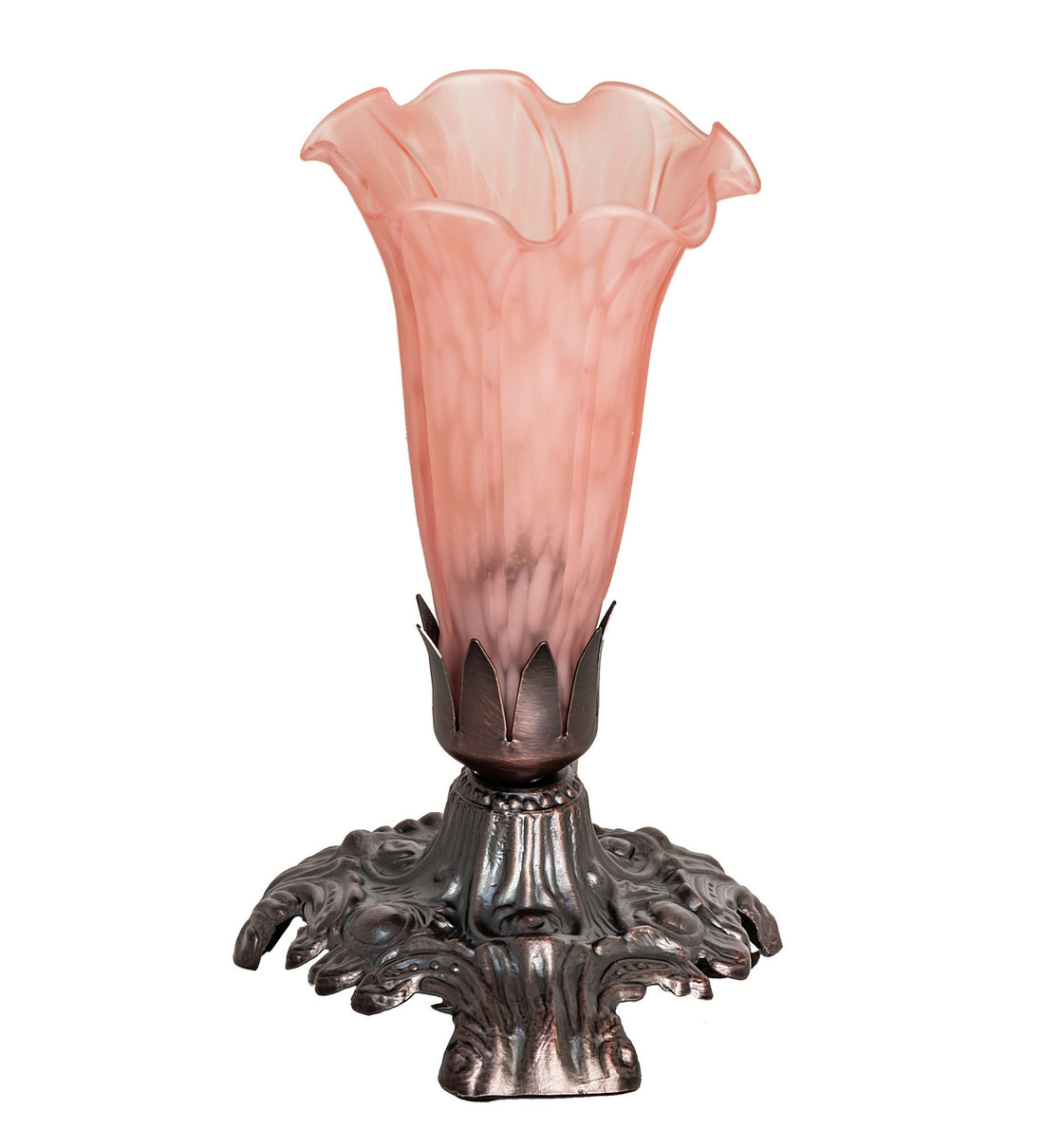 Meyda Tiffany - 14375 - One Light Accent Lamp - Pink - Mahogany Bronze