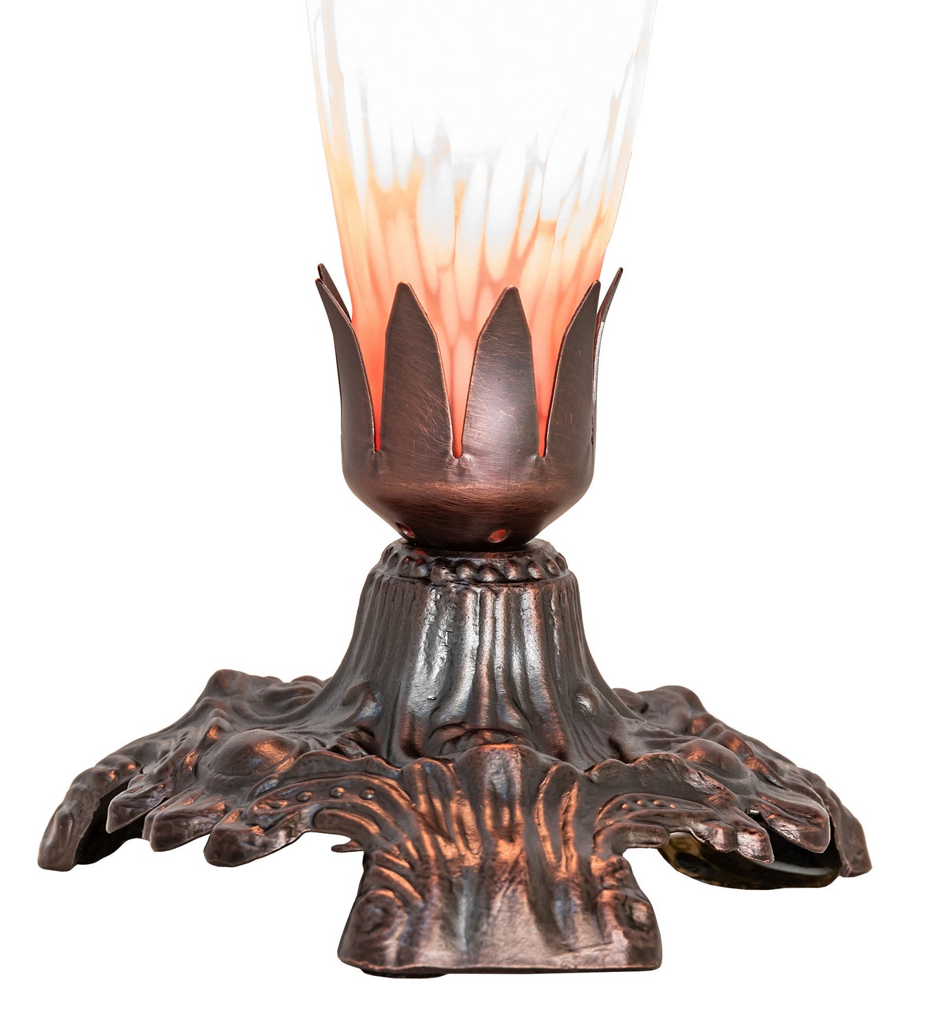 Meyda Tiffany - 14375 - One Light Accent Lamp - Pink - Mahogany Bronze