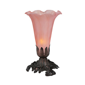 Meyda Tiffany - 14375 - One Light Accent Lamp - Pink - Mahogany Bronze