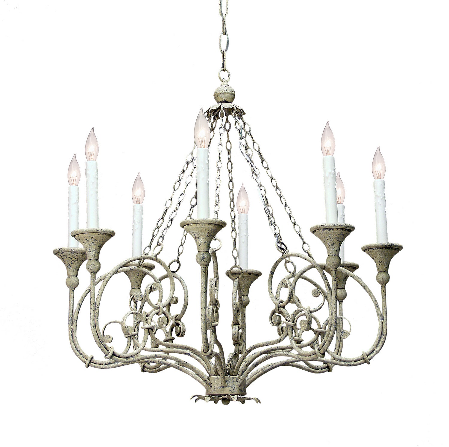 Meyda Tiffany - 146382 - Ten Light Chandelier - Rachelle - Tuscan Ivory