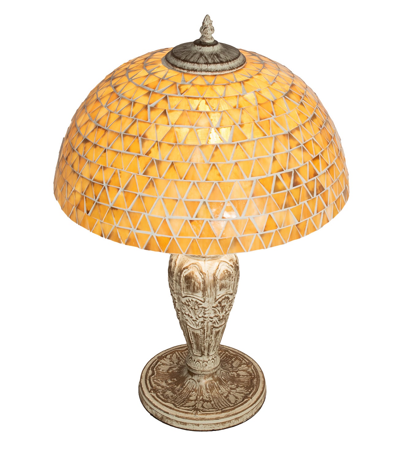 Meyda Tiffany - 189411 - One Light Table Lamp - Mosaic Dome - Antique