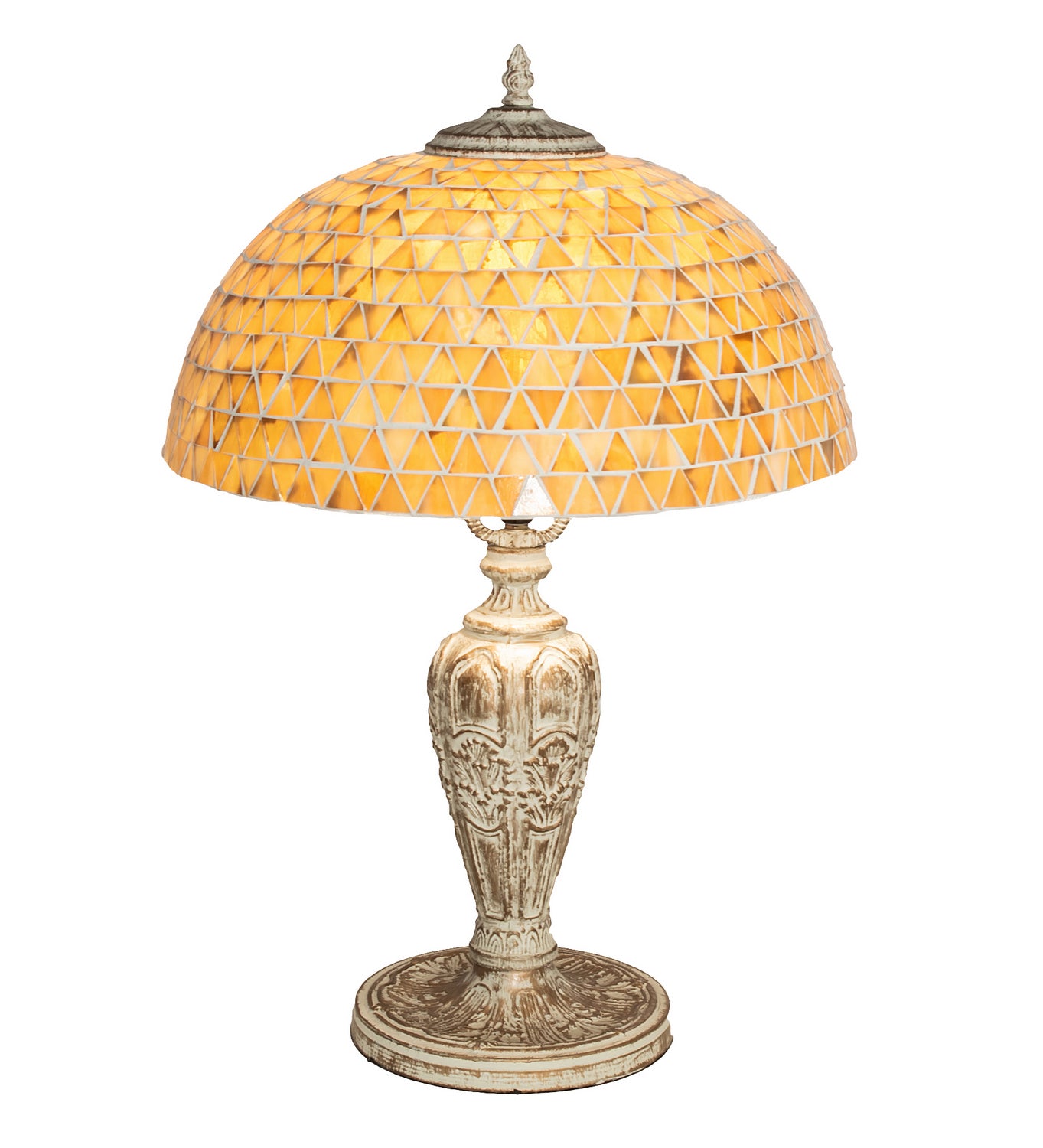 Meyda Tiffany - 189411 - One Light Table Lamp - Mosaic Dome - Antique