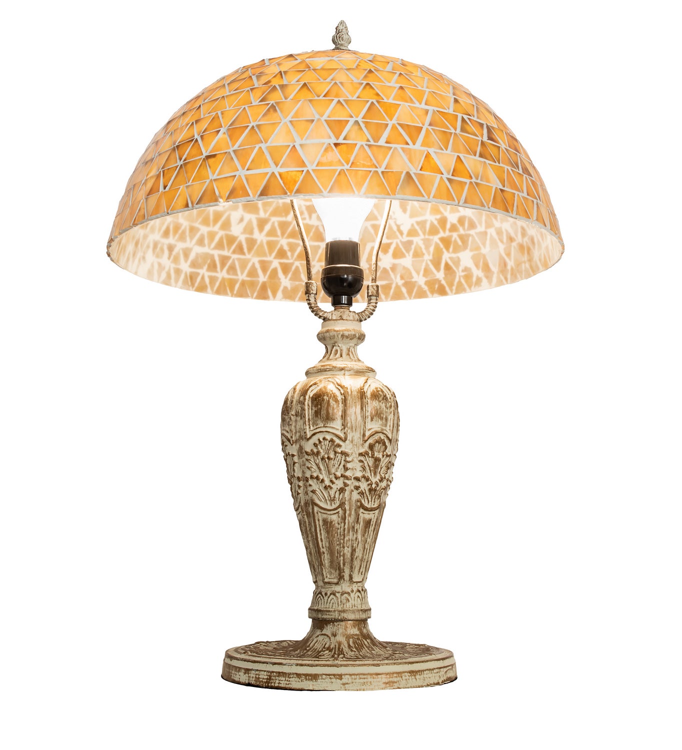 Meyda Tiffany - 189411 - One Light Table Lamp - Mosaic Dome - Antique