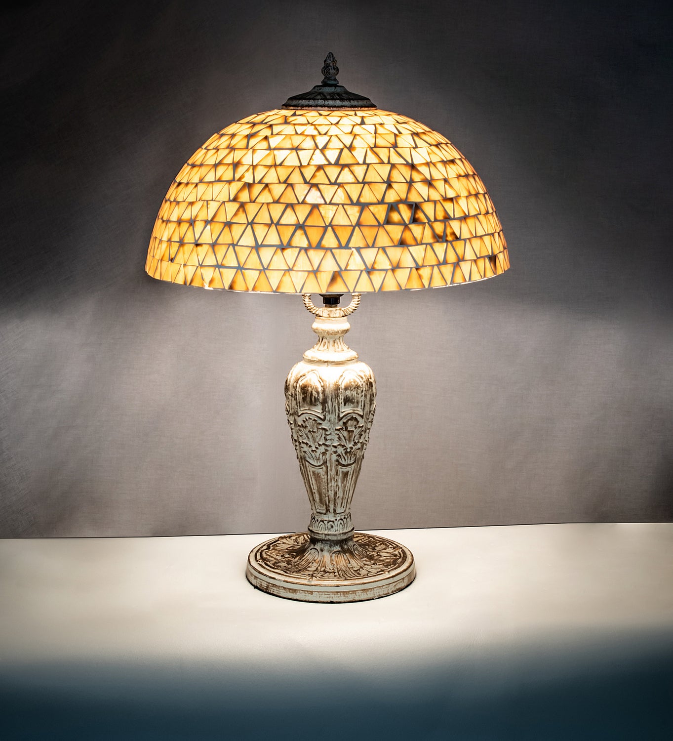 Meyda Tiffany - 189411 - One Light Table Lamp - Mosaic Dome - Antique