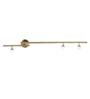 Meyda Tiffany - 226254 - Three Light Wall Sconce - Bola - Brushed Waxed Brass