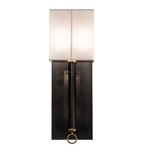 Meyda Tiffany - 226742 - Two Light Wall Sconce - Richland - Craftsman Brown And Raw Brass