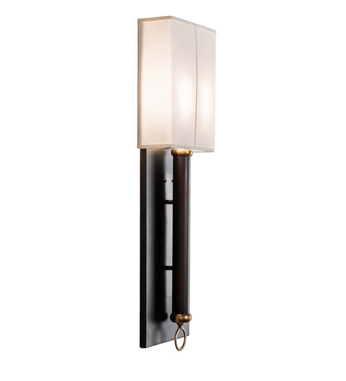 Meyda Tiffany - 226742 - Two Light Wall Sconce - Richland - Craftsman Brown And Raw Brass