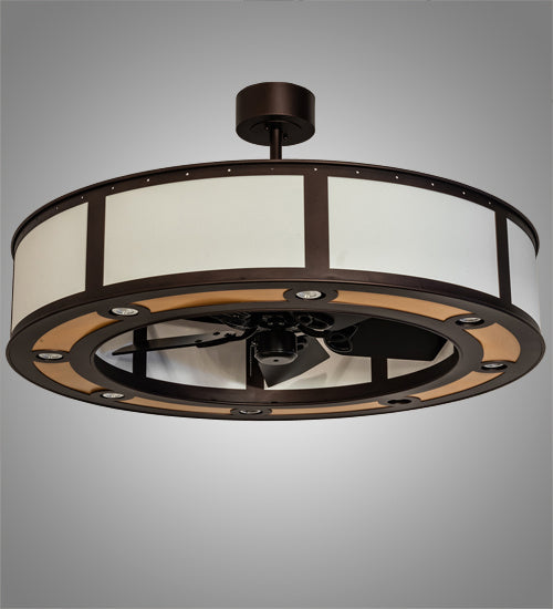 Meyda Tiffany - 226750 - LED Chandel-Air - Smythe Craftsman - Mahogany Bronze