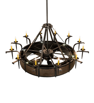 Meyda Tiffany - 230833 - 12 Light Chandel-Air - Costello - Costello Black And Blackened Copper