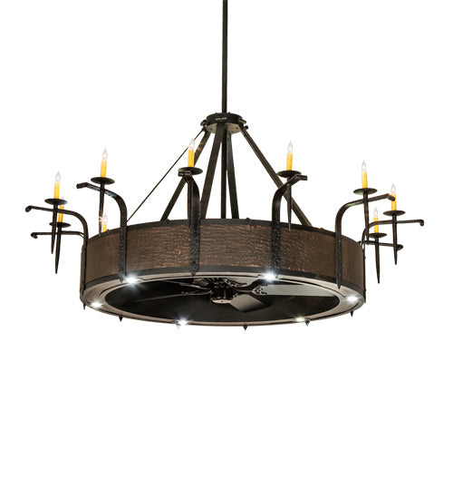 Meyda Tiffany - 230833 - 12 Light Chandel-Air - Costello - Costello Black And Blackened Copper