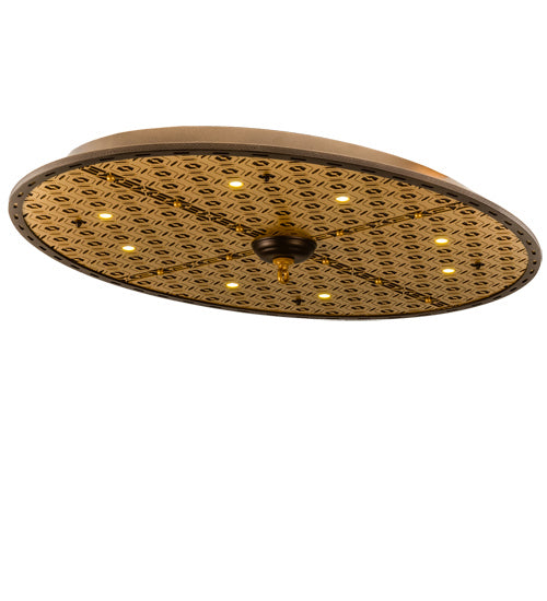 Meyda Tiffany - 231107 - LED Ceiling Medallion - Geometrik - Tyler Bronze/Goldtastic