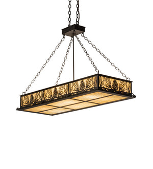 Meyda Tiffany - 231204 - Eight Light Pendant - Mountain Pine - Oil Rubbed Bronze