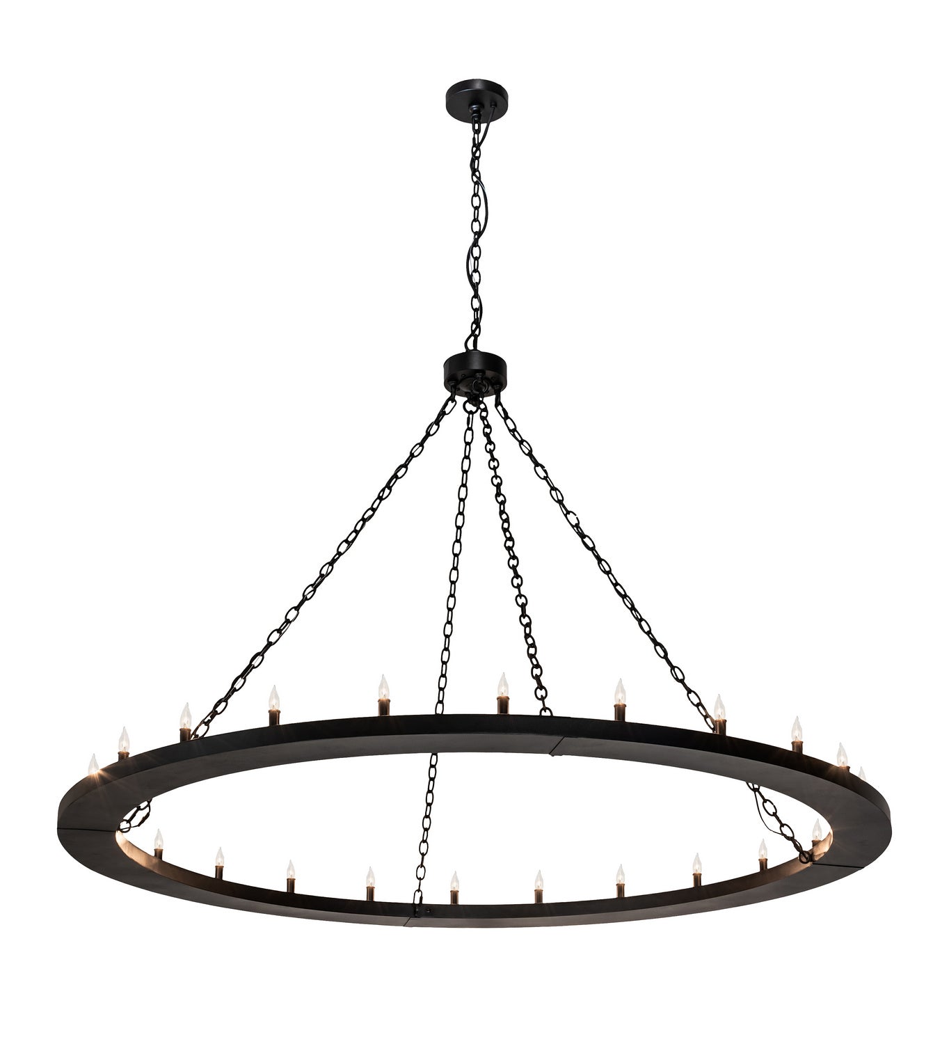 Meyda Tiffany - 231316 - 24 Light Chandelier - Loxley - Textured Black