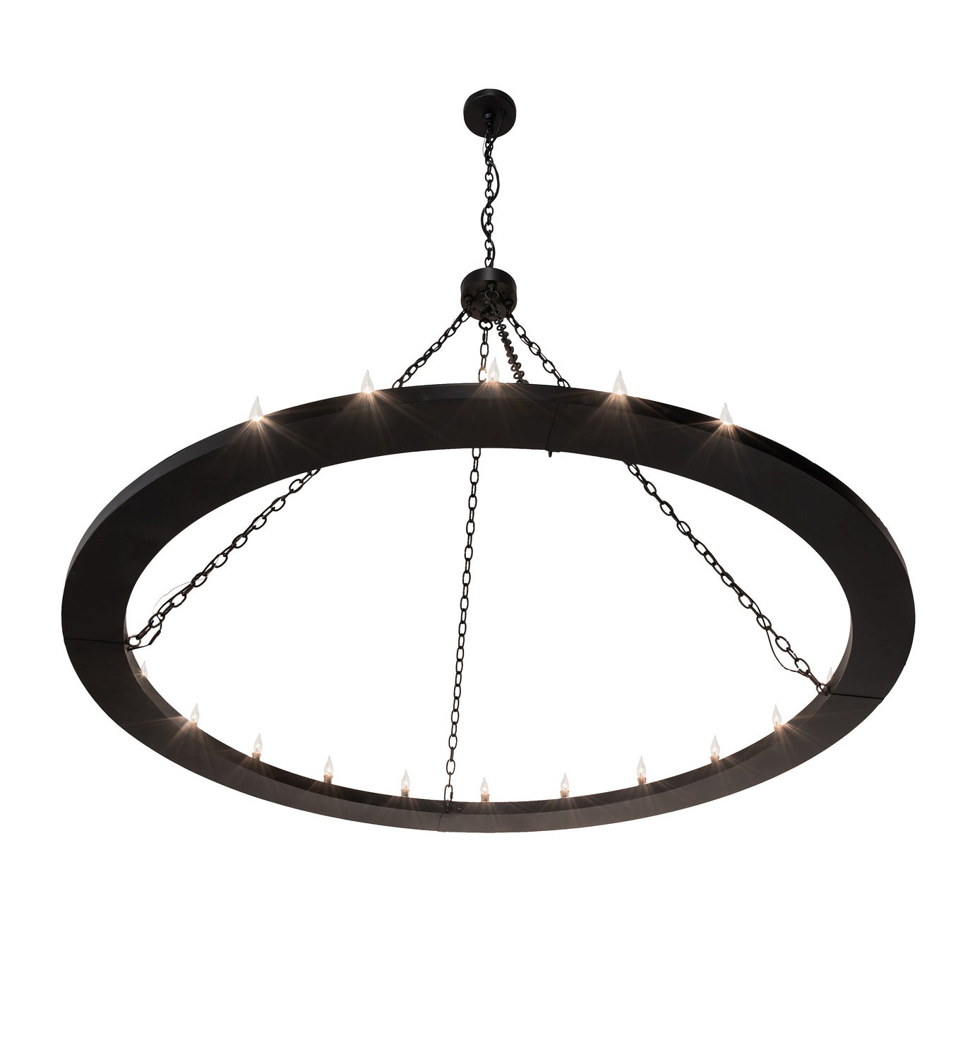 Meyda Tiffany - 231316 - 24 Light Chandelier - Loxley - Textured Black