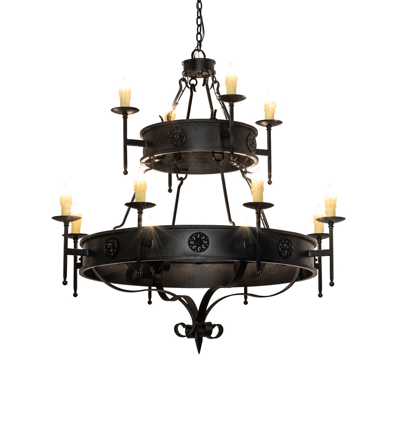 Meyda Tiffany - 232109 - 12 Light Chandelier - Lorenzo - Oxidized Steel