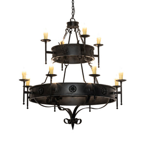 Meyda Tiffany - 232109 - 12 Light Chandelier - Lorenzo - Oxidized Steel