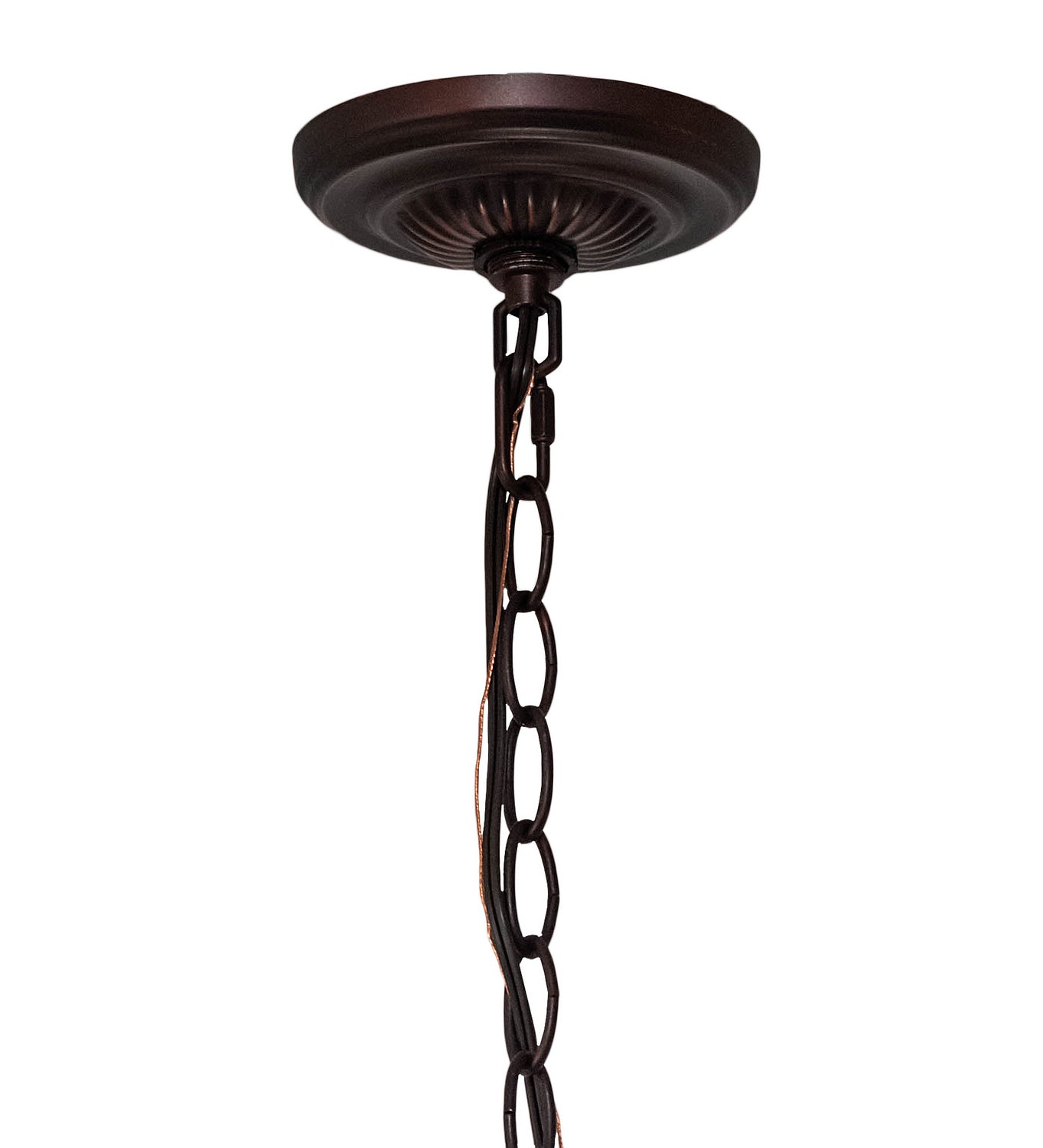 Meyda Tiffany - 232776 - Three Light Pendant - Tiffany Cherry Blossom - Mahogany Bronze