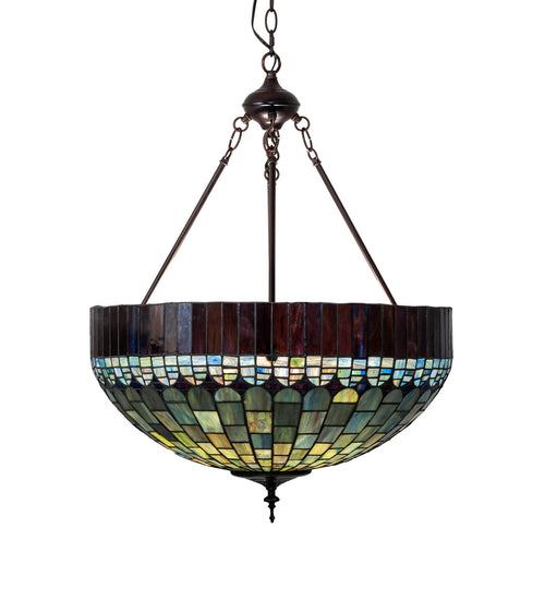 Meyda Tiffany - 232779 - Three Light Pendant - Tiffany Candice - Mahogany Bronze