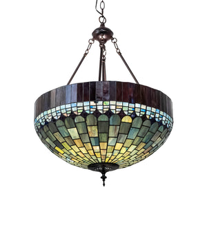 Meyda Tiffany - 232779 - Three Light Pendant - Tiffany Candice - Mahogany Bronze