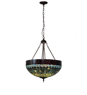 Meyda Tiffany - 232779 - Three Light Pendant - Tiffany Candice - Mahogany Bronze