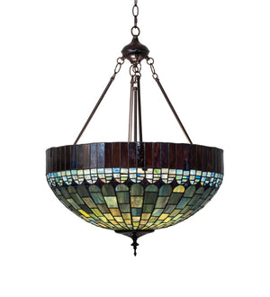 Meyda Tiffany - 232779 - Three Light Pendant - Tiffany Candice - Mahogany Bronze