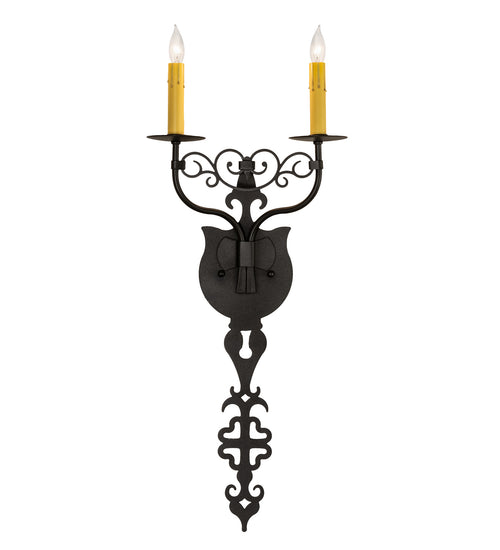 Meyda Tiffany - 233400 - Two Light Wall Sconce - Merano - Old Wrought Iron