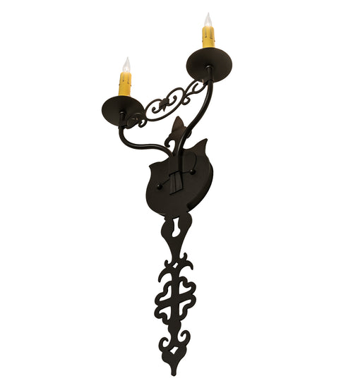 Meyda Tiffany - 233400 - Two Light Wall Sconce - Merano - Old Wrought Iron