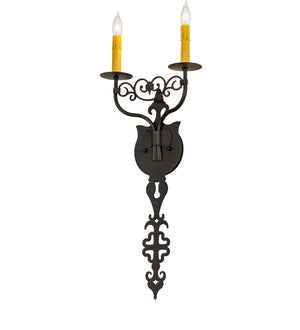 Meyda Tiffany - 233400 - Two Light Wall Sconce - Merano - Old Wrought Iron