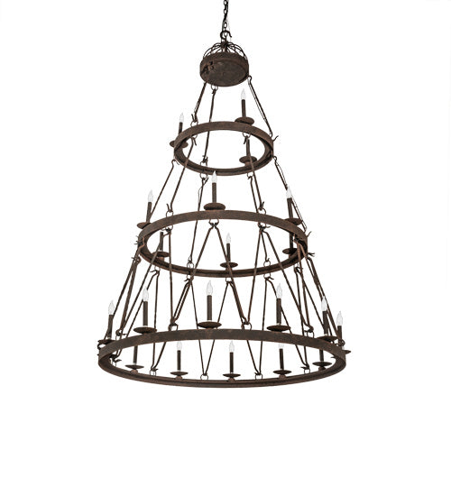 Meyda Tiffany - 233991 - 21 Light Chandelier - Lakeshore - Distressed Chestnut